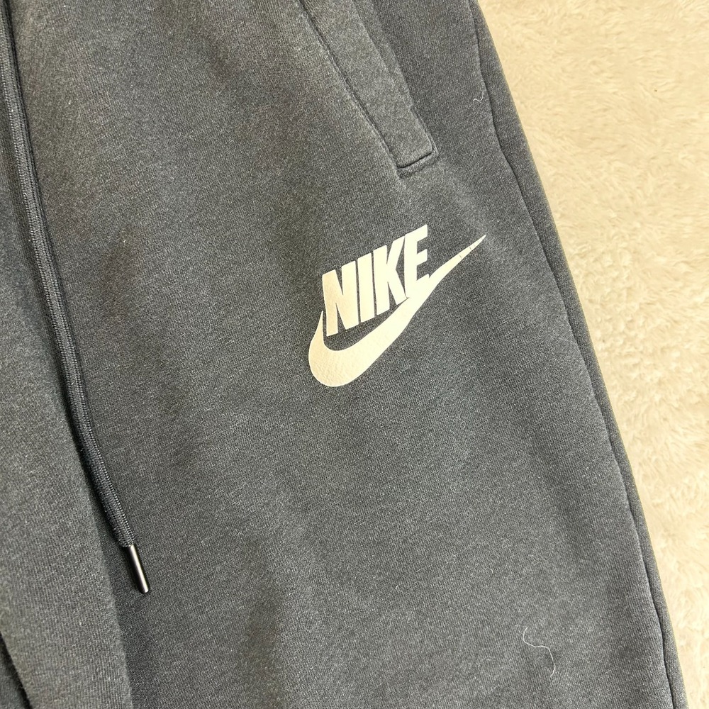 Nike Sportswear Essential Fleece Jogger Pants Mens L Black Drawstring Tapered - Picture 4 of 14